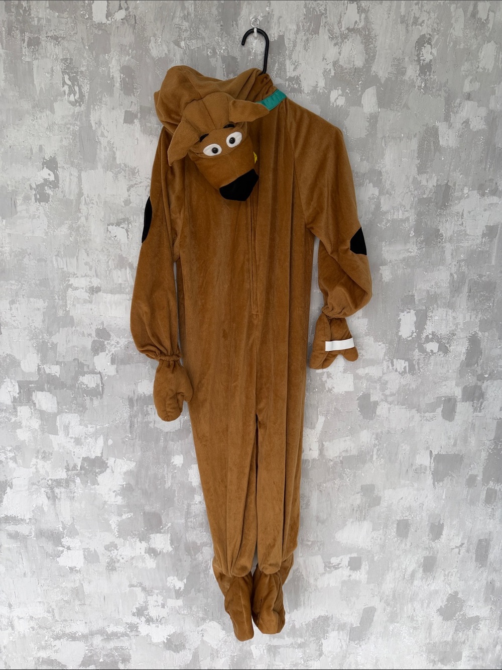Scooby Doo Kids Brown Plush Character Hooded Costume Onesie